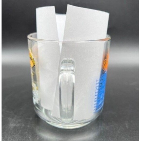 Gulf Oil Glass Mug Collector Series World's First Station Luminarc Vintage 8oz - Picture 2 of 6